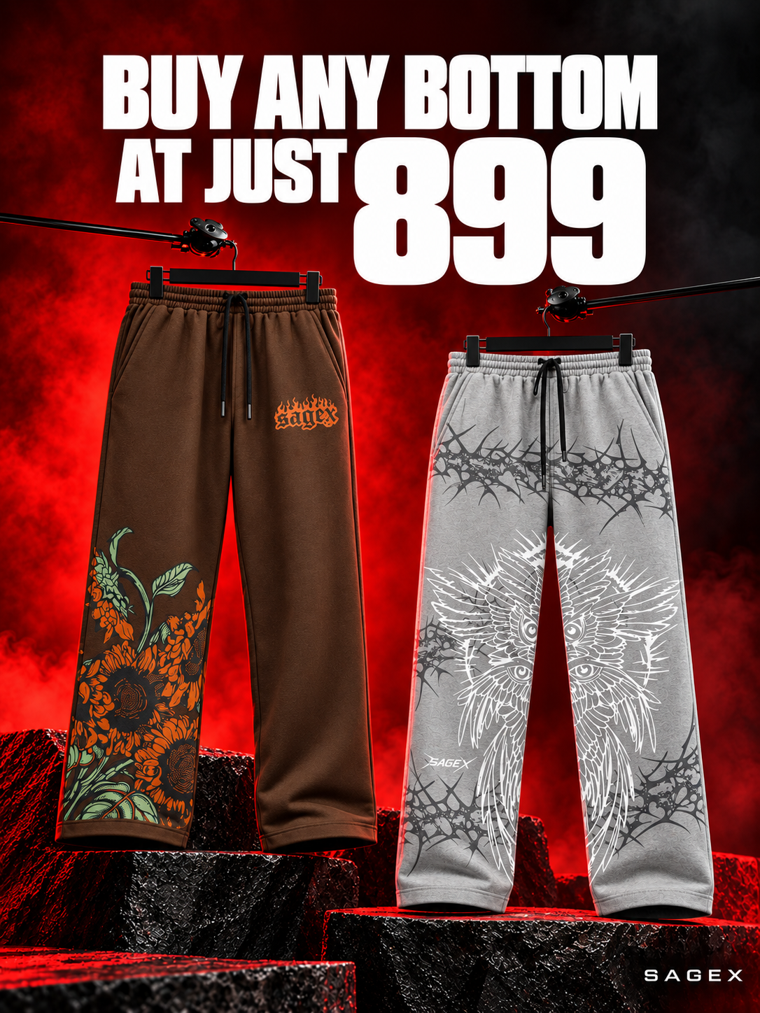 𝕽elaxed Fit Bottoms ⸸ ₹𝟖𝟗𝟗