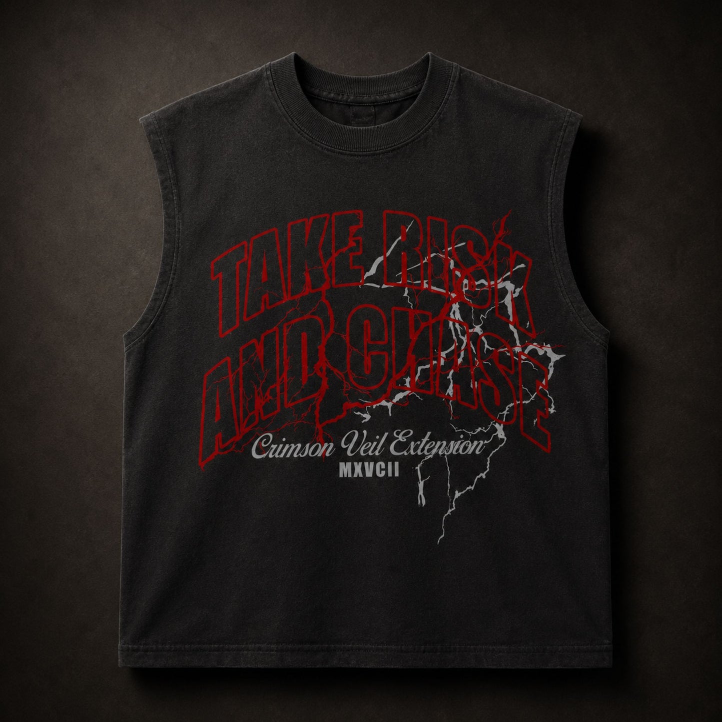 Crimson Veil Tank Top