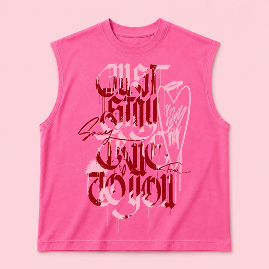 Crimson Scrtpt Tee